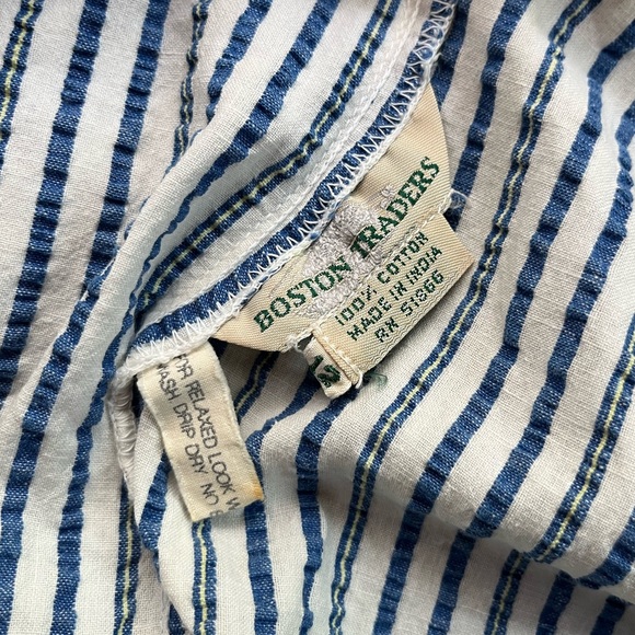 80s Striped Seersucker Skirt - Picture 7 of 11